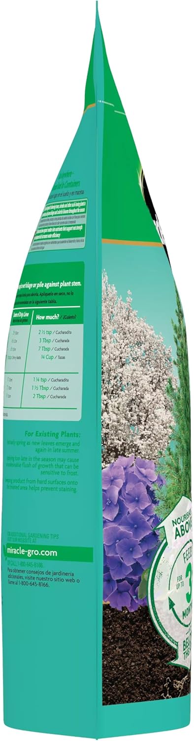 Miracle-Gro Shake 'N Feed Plant Food - Nourishes Flowering Trees & Shrubs | 8 lbs for In-Ground & Container Plants