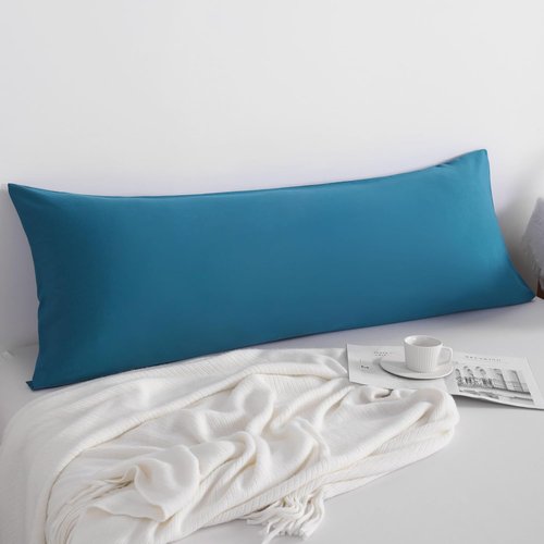 FLXXIE Body Pillow Cover - Super Soft Microfiber | Stain Resistant 20x54 Teal Pillow Case