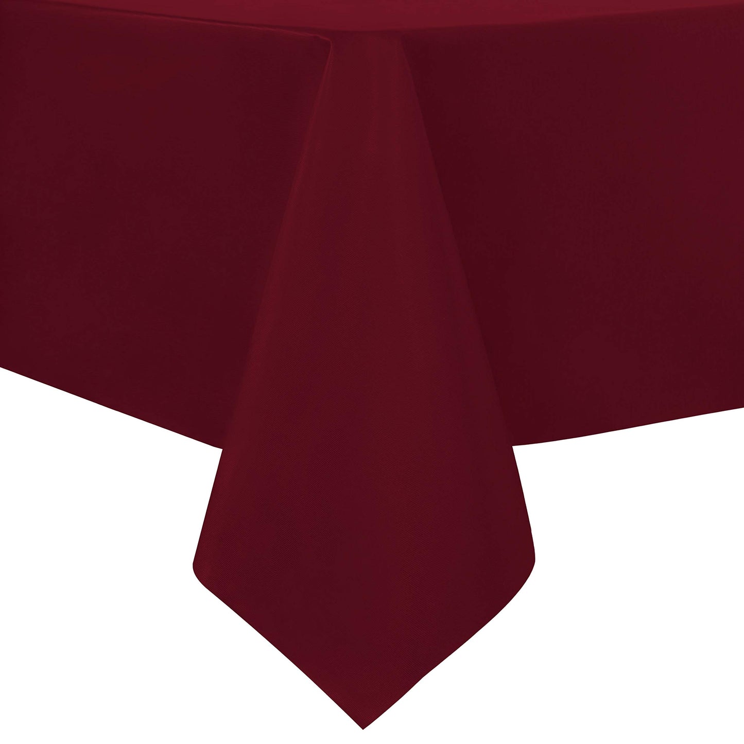 sancua 100% Waterproof Rectangle PVC Tablecloth - 60 x 102 Inch - Oil Proof Spill Proof Vinyl Table Cloth, Wipe Clean Table Cover for Dining Tables, Buffet Parties and Camping, Burgundy