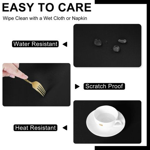 DWCN Rectangle Tablecloth - 60 x 84 Inch - Waterproof Stain and Wrinkle Resistant Washable Table Cloth, Decorative Fabric Table Cover for Kitchen Dining Room Party and Outdoor Use, Black