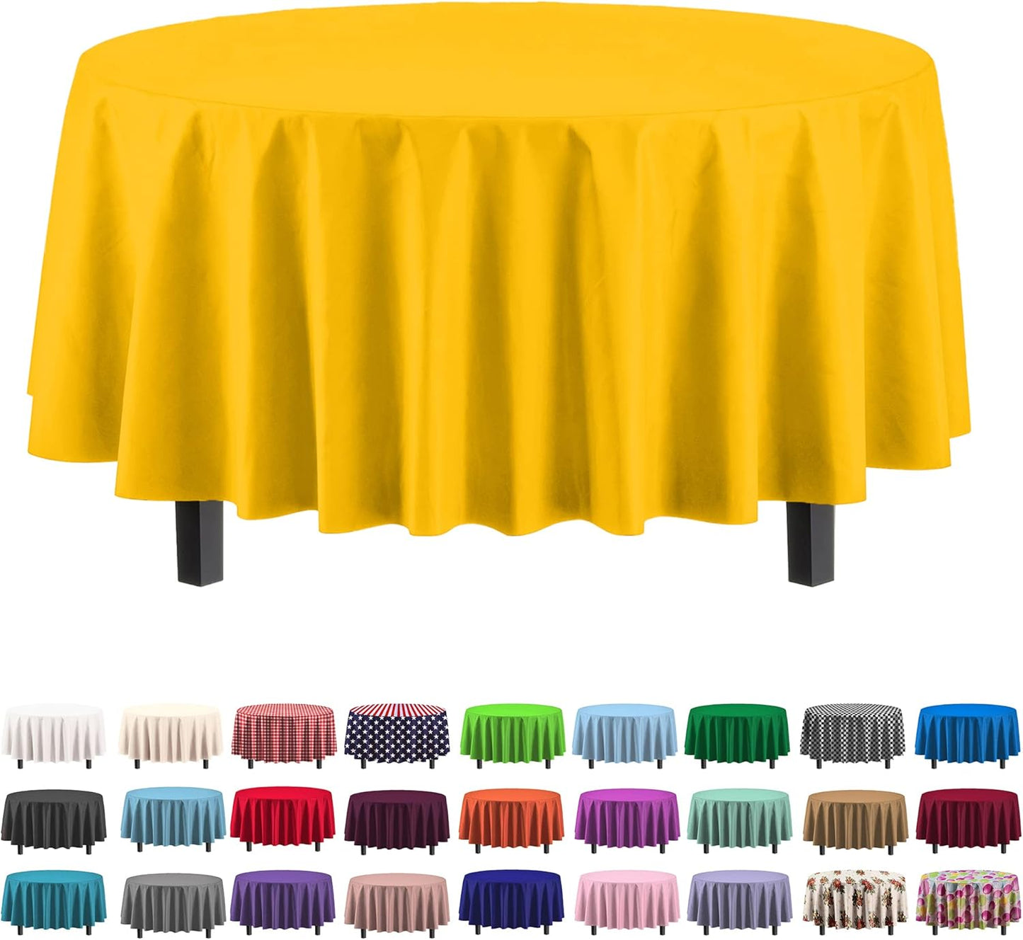 Premium Dark Green Plastic Tablecloths - 12-Pack, 54" x 108" Rectangle Covers