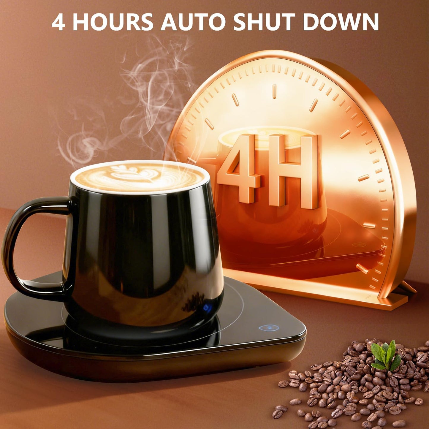 Mug Warmer with Cup Set: Yeewell Coffee Warmer for Desk - Electric Mug Heater with Adjustable Temperature - 2026 Gifts for Coffee Lover