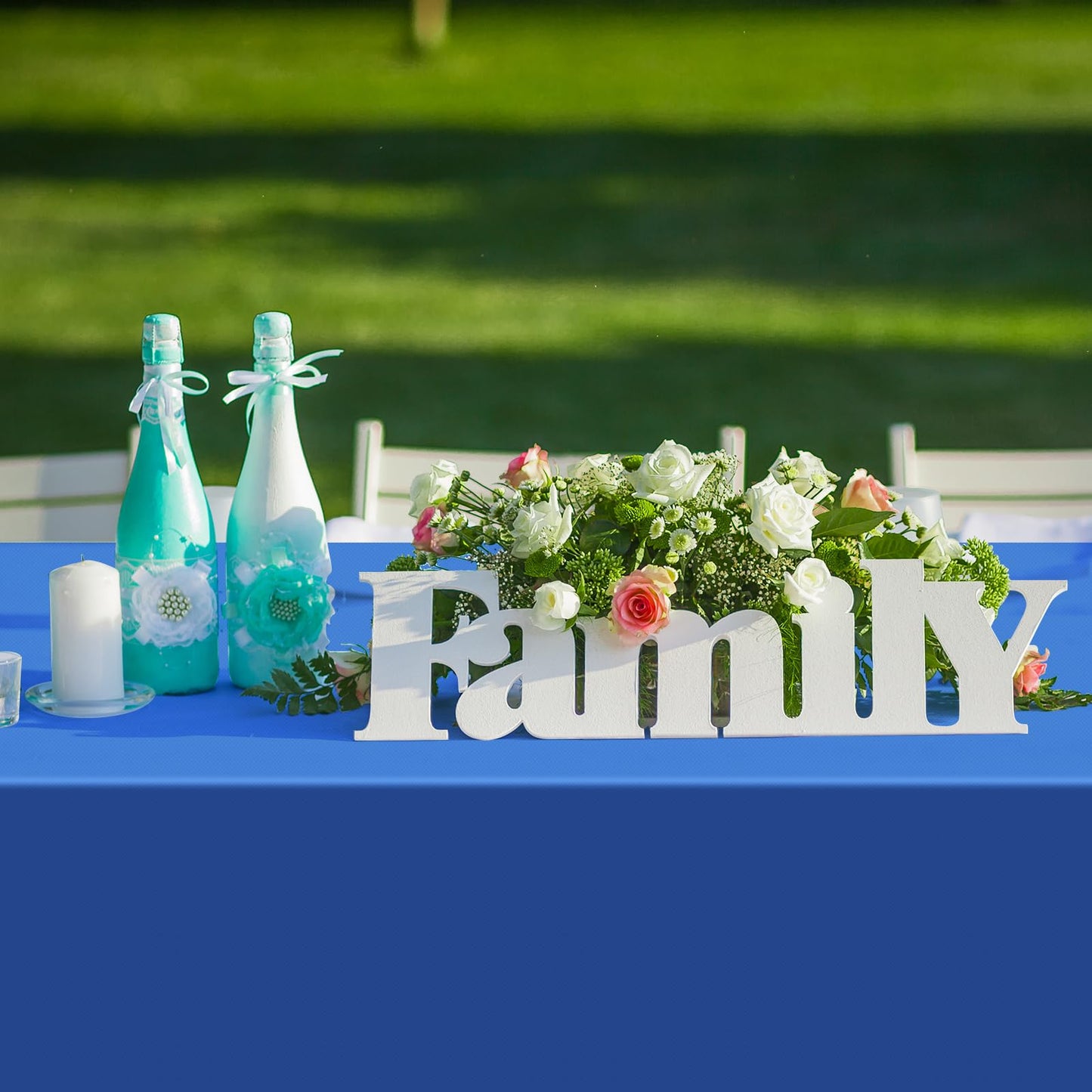 YIDAKO 12Pcs Navy Blue Tablecloths,Disposable Plastic Tablecloth,Waterproof Dark Blue Rectangle Table Cover for Graduation Birthdays Weddings Anniversary Party Decorations,54 x 108 Inch