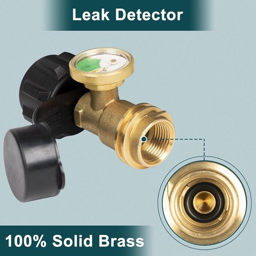 GASPRO Propane Tank Gauge - Level Indicator for 5-20LB Tanks | Ideal for RVs, Heaters & Grills