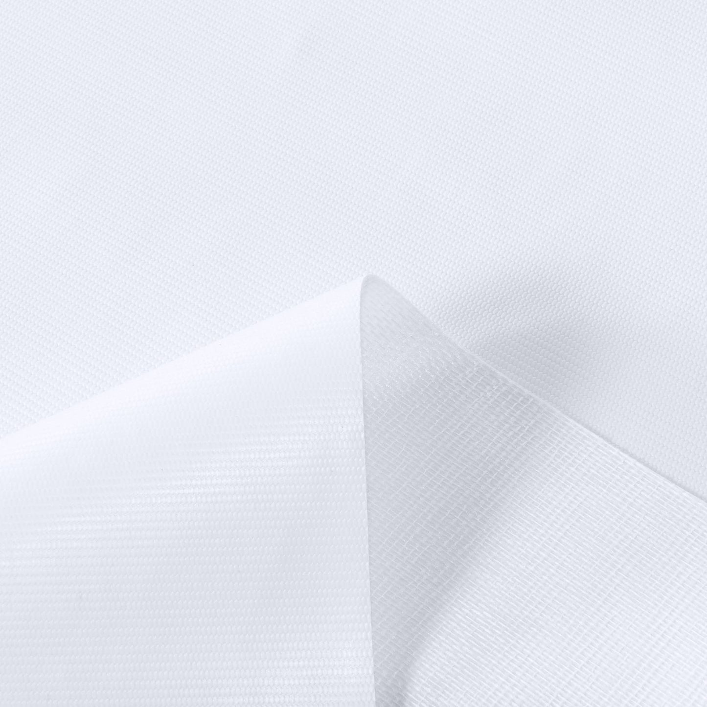 sancua 100% Waterproof Rectangle PVC Tablecloth - 54 x 140 Inch - Oil Proof Spill Proof Vinyl Table Cloth, Wipe Clean Table Cover for Dining Tables, Buffet Parties and Camping, White