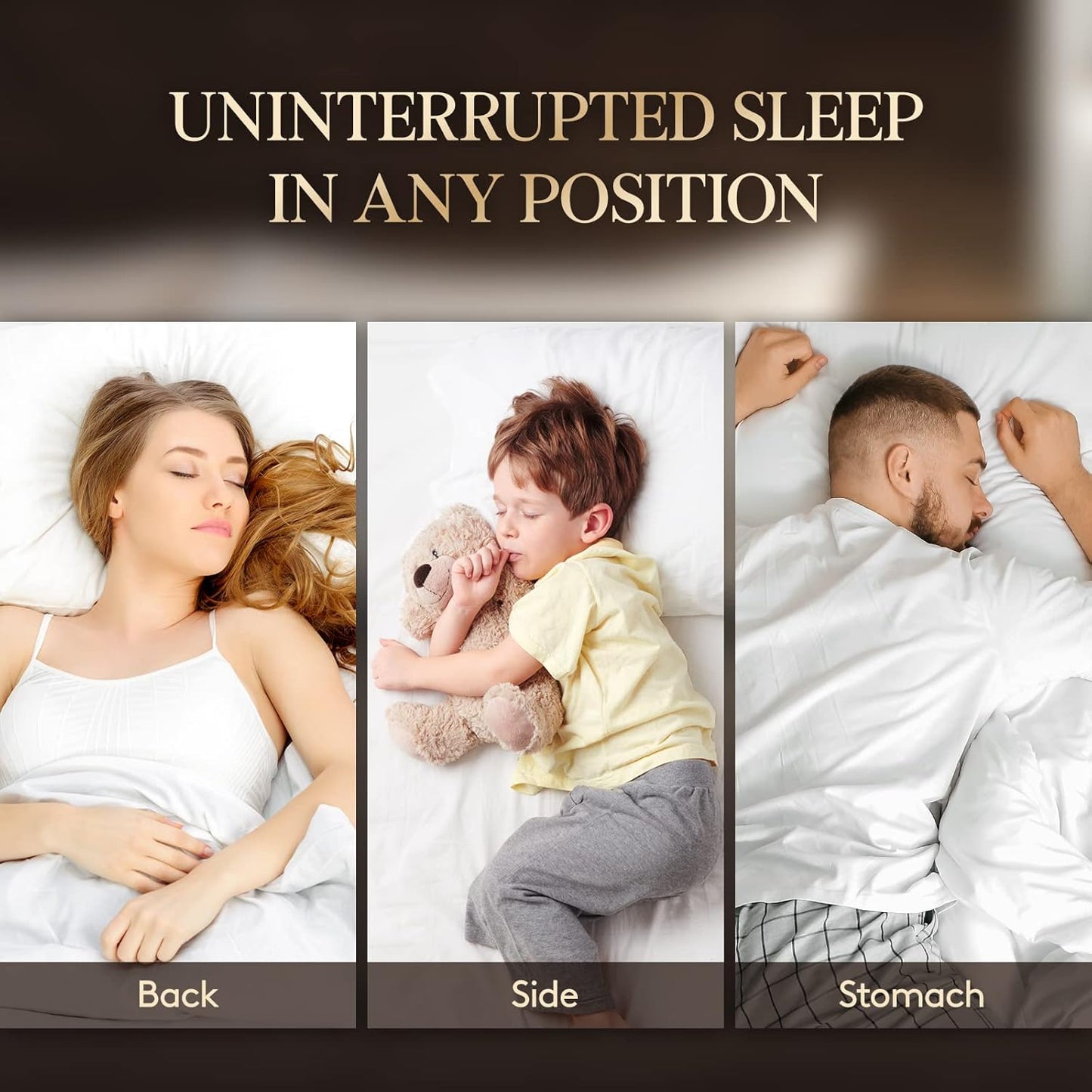 Lifewit Queen Size Bed Pillows - Soft Supportive Cooling Pillows for Side, Stomach & Back Sleepers | Set of 2