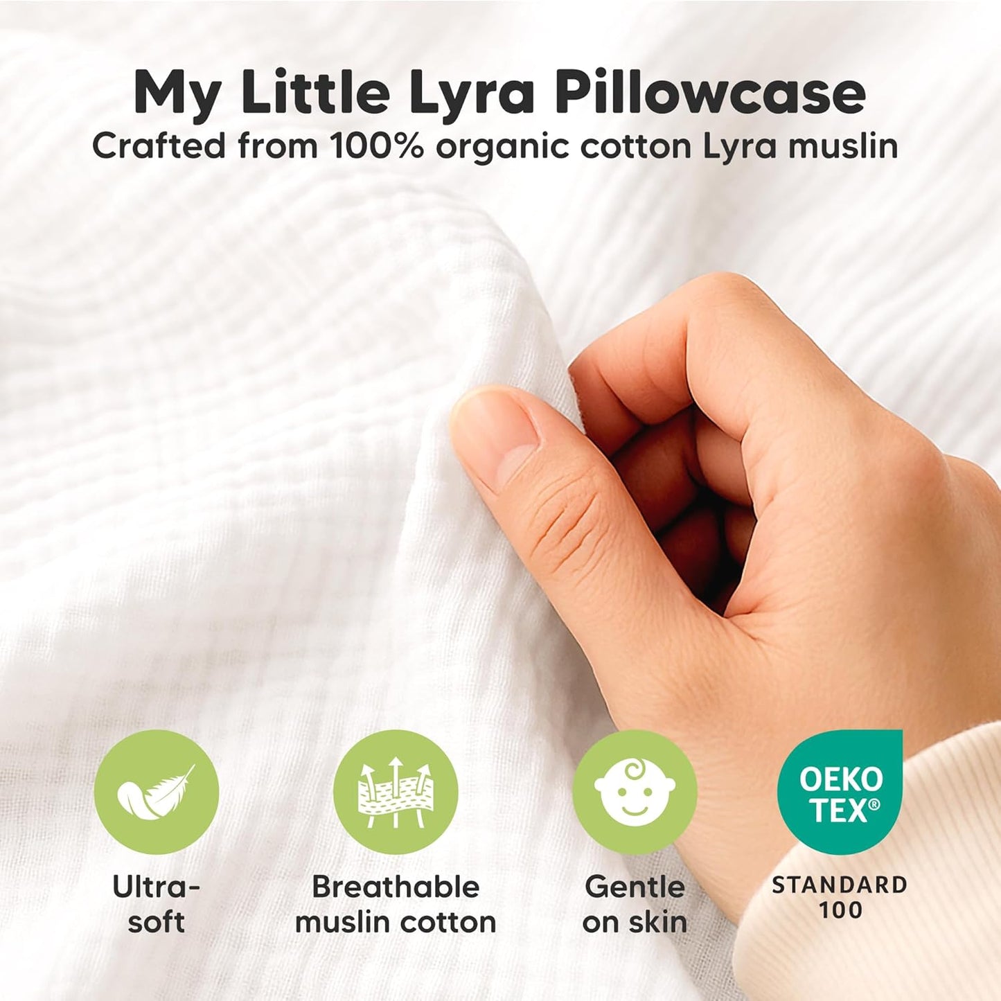 KeaBabies Muslin Toddler Pillowcase - 2-Pack Organic Cotton Covers | Soft & Breathable 13x18 Size (Flora Vale)