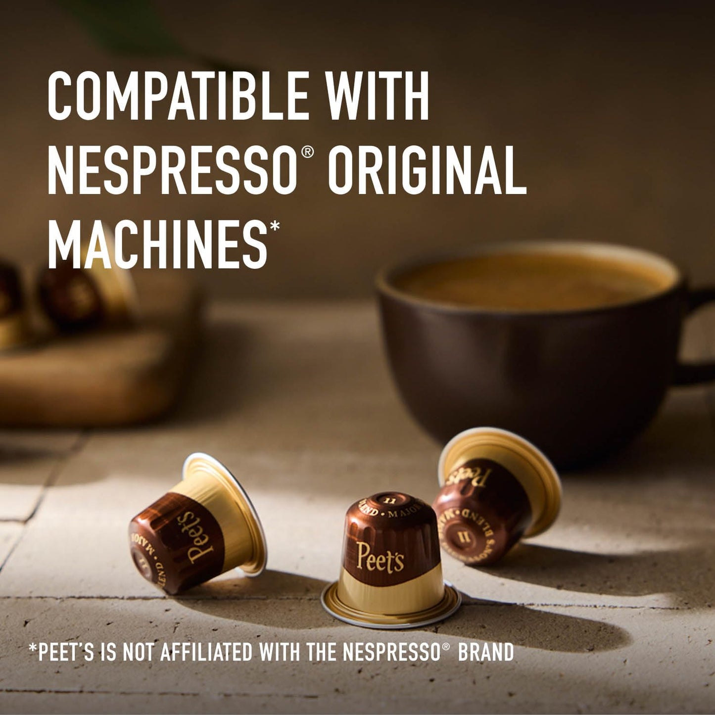 Peet's Coffee Dark Roast Espresso Capsules - Variety Pack for Nespresso | Intensity 8-11, 80 Count