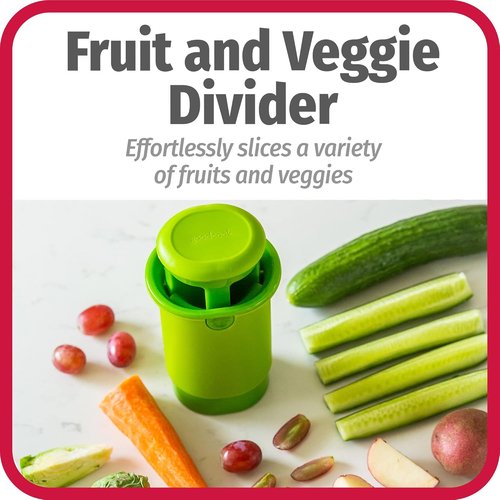 GoodCook Everyday Fruit & Veggie Divider - Effortless Quarters for Meal Prep | Safe, Mess-Free Slicing