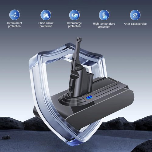 Dyson V8 Battery Replacement - 21.6V 8000mAh Compatible with V8 Animal & Absolute | Includes Filters & Brush