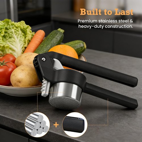 Betso Potato Ricer - Effortless Double-Gear Masher for Perfect Mashed Potatoes | Heavy-Duty & Dishwasher Safe