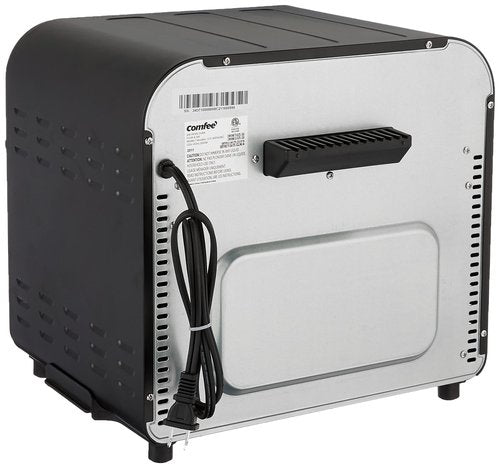 COMFEE' Retro Air Fryer Toaster Oven, 7-in-1, 1250W, 14QT Capacity, 4 Slice, Fry, Bake, Broil, Toast, Warm, Convection Black, Perfect for Countertop (CO-A101A(BK))
