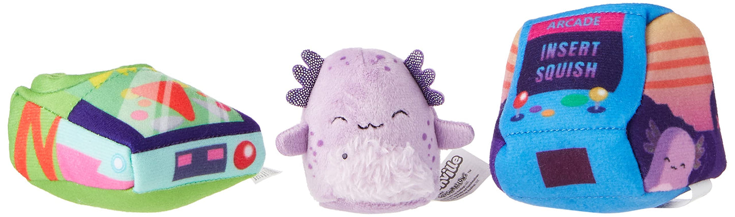 Squishville SQM0322 Arcade Adventure Set Set-2-Inch Plush and Accessories-Toys for Kids, Multi