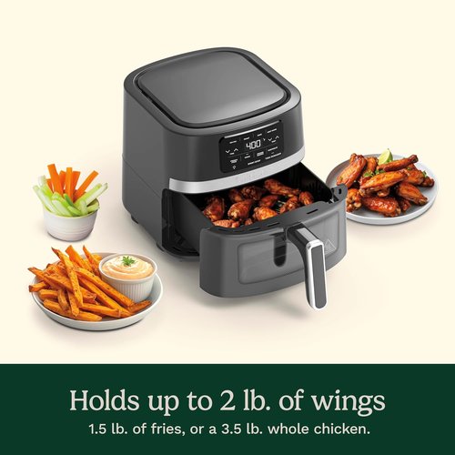 Cuisinart Air Fryer - 4.5-Quart Basket Fryer with 4 Cooking Functions | Stainless Steel & Black