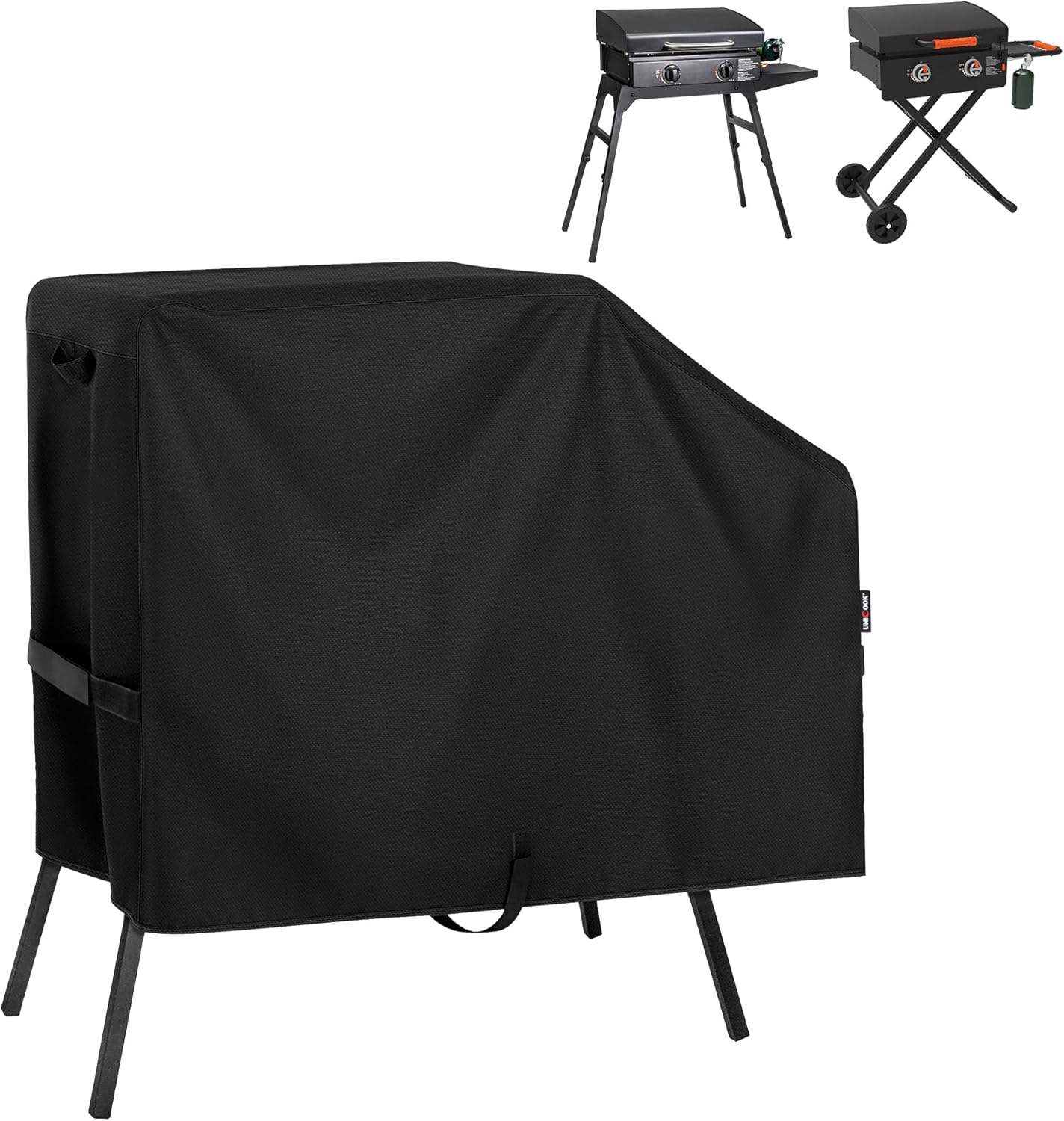 Unicook Heavy-Duty Waterproof Griddle Cover - Fits 22" & 17" Blackstone Griddles | Hood & Stand Included