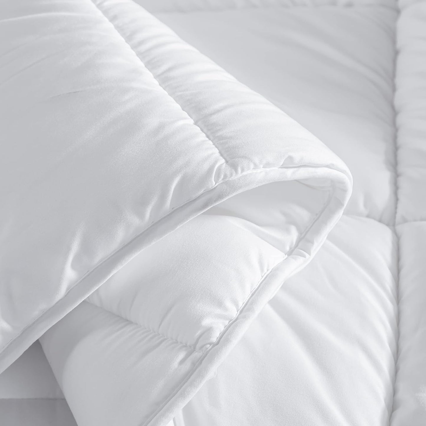 Skiennix Queen Size Down Alternative Comforter - Ultra Soft Heavyweight Fiberfill Duvet Insert 90x90