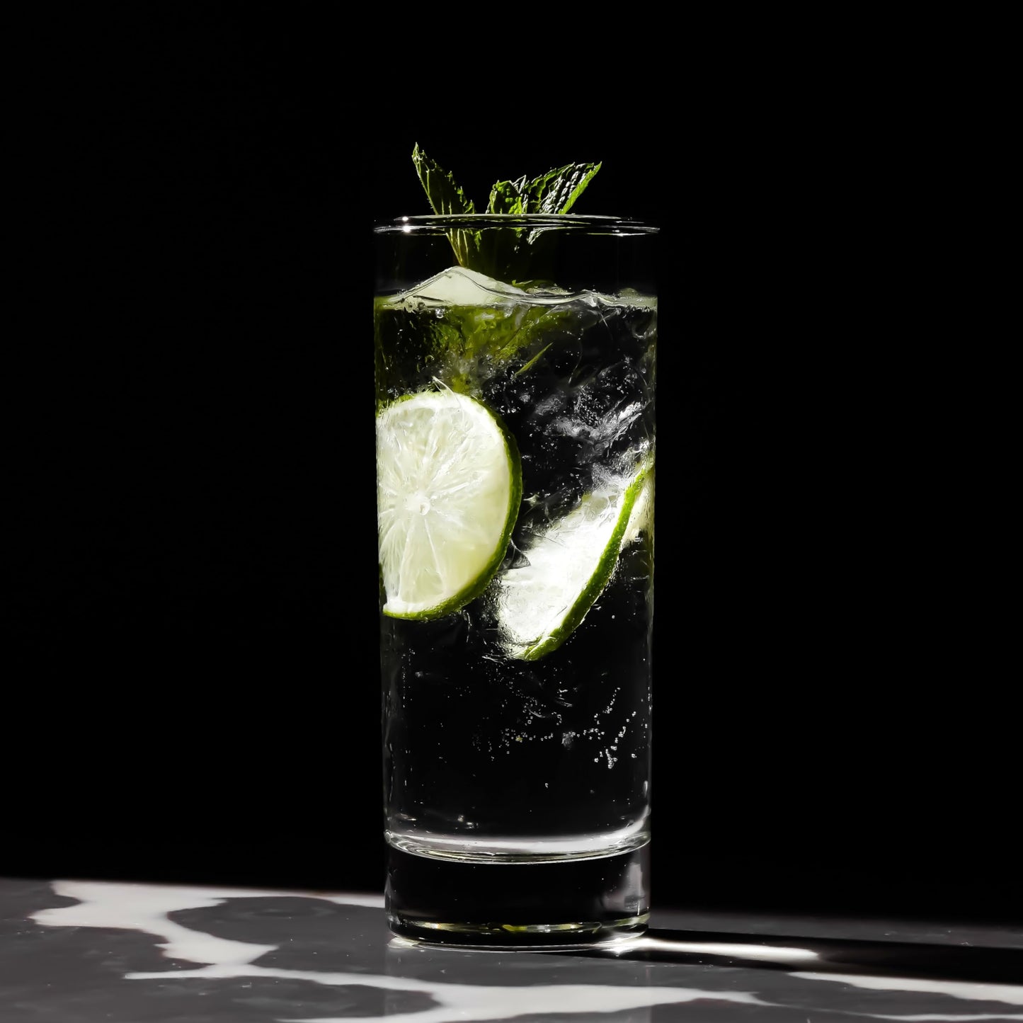 LEMONSODA Highball Glass Set | 12oz Set of 6 | Lead-Free Glass with Heavy Base | Dishwasher Safe Cocktail Glasses for Mojito Whiskey Iced Tea | Gift Box Included | Modern Durable Bar Glassware