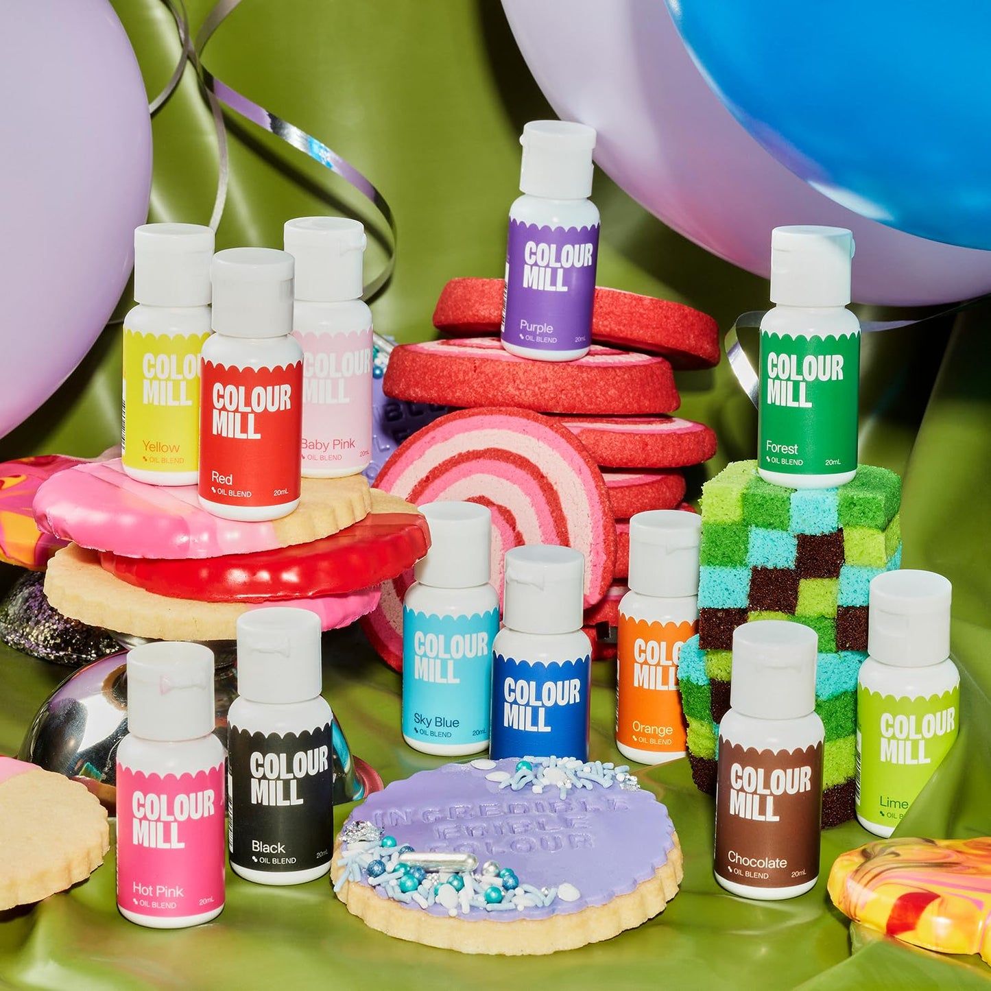 Colour Mill Oil-Based Food Coloring, 20 Milliliters (Kickstarter 12 Pack)