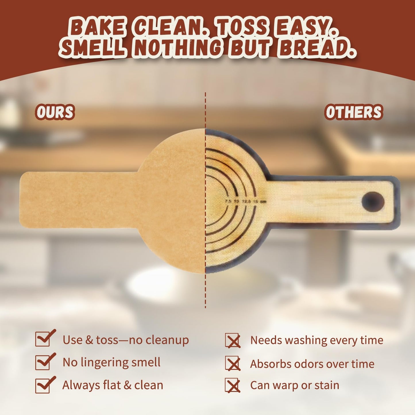 Parchment Paper for Sourdough Baking, GIGYES Bread Sling for Dutch Oven, 8" Round Parchment Paper with Long Handles for air fryer, Easy-Lift, Non-Stick, Odor-Free, 50 Sheets for Cake Baking