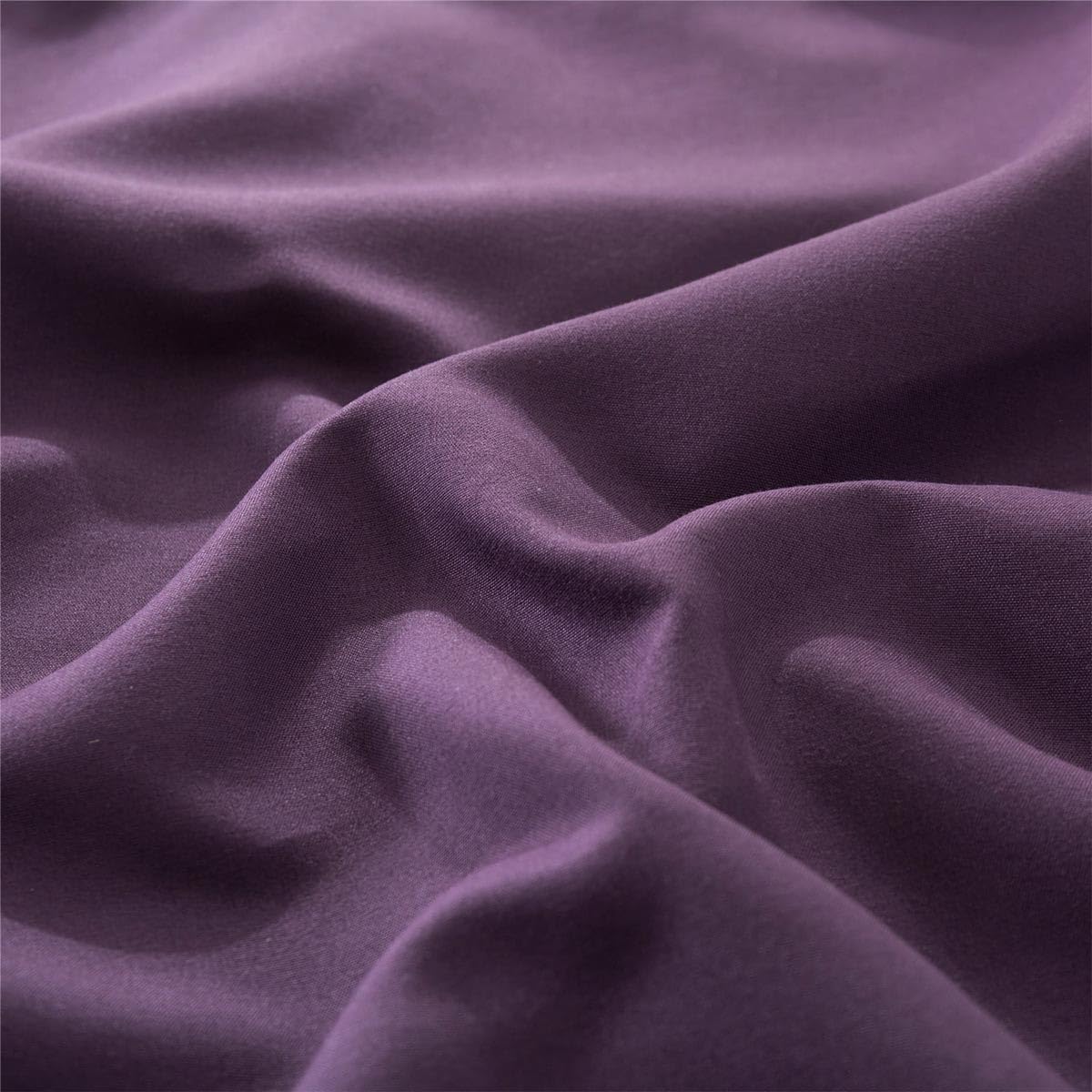 Skiennix Microfiber Queen Bed Pillowcases - Super Soft, Wrinkle & Stain Resistant | 20x30, Purple - 2 Pack