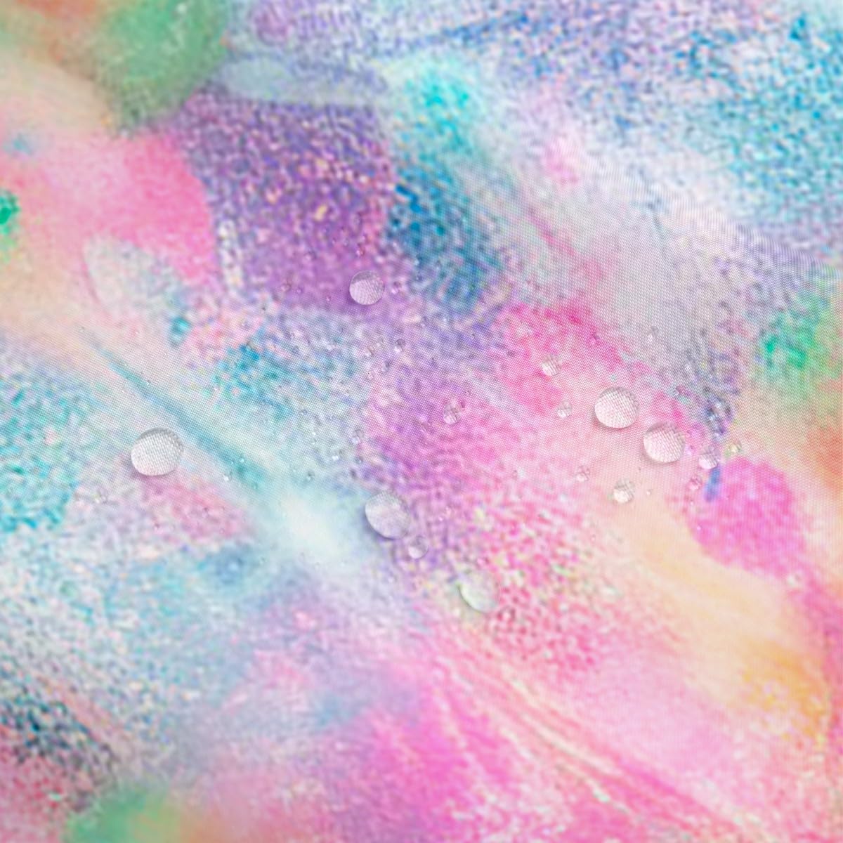 Erosebridal Kids Tie Dye Shower Curtain, Girls Bohemian Hippie Bath Curtain, Watercolor Psychedelic Bathroom Accessories, Waterproof Polyester Fabric Curtains Set for Teens Women, 72" W X 72" L