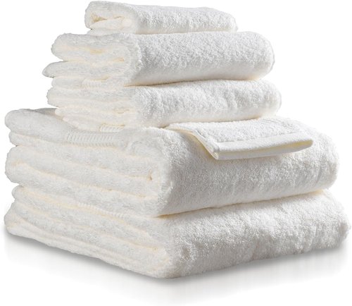Delilah Home Turkish Cotton Bath Towels - Soft, Absorbent & Organic | 6-Piece Set with 2 Large Bath Sheets, 2 Washcloths, 2 Hand Towels