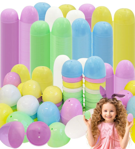 The Dreidel Company Fillable Easter Eggs 25-Pack, Pastel Colorful Bright Plastic Easter Eggs with Hinge, Perfect for Easter Egg Hunt, Surprise Egg, Assorted Pastel Colors, 2.25" Fillable Eggs