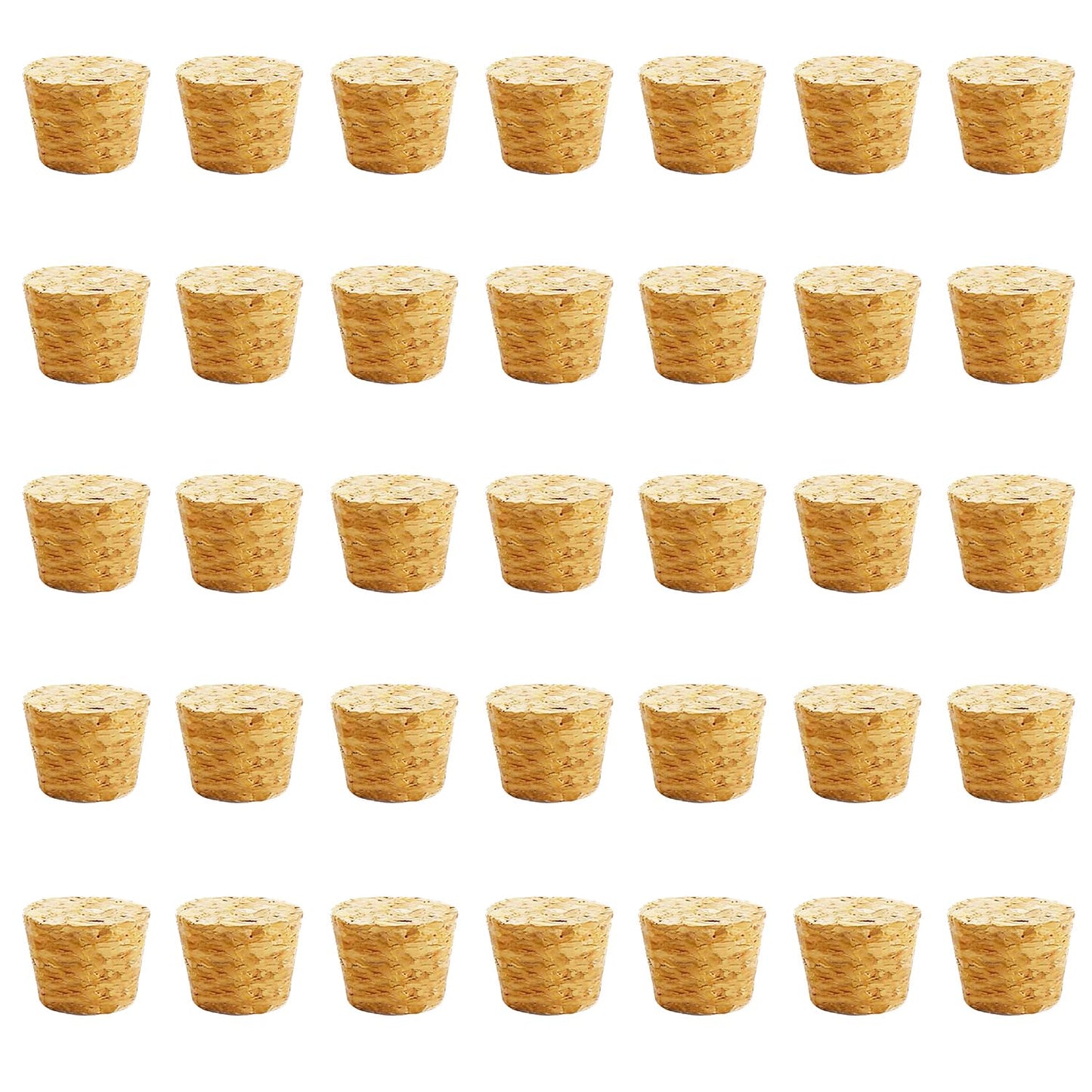 50Pcs Tapered Cork Plugs Wooden Wine Corks Stoppers Reusable Sealing Stopper for Bottle Bar DIY Crafts Kitchen Accessories (15x11.5x15mm)