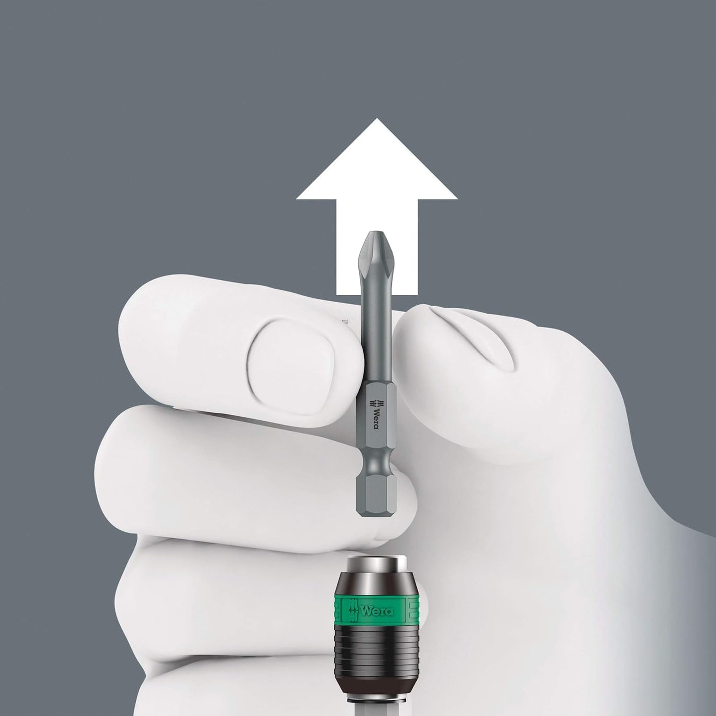 Wera 416 RA T-Handle Screwdriver - Bitholding with Ratchet Function & Quick-Release Chuck | 1/4" Size, 45 mm Length