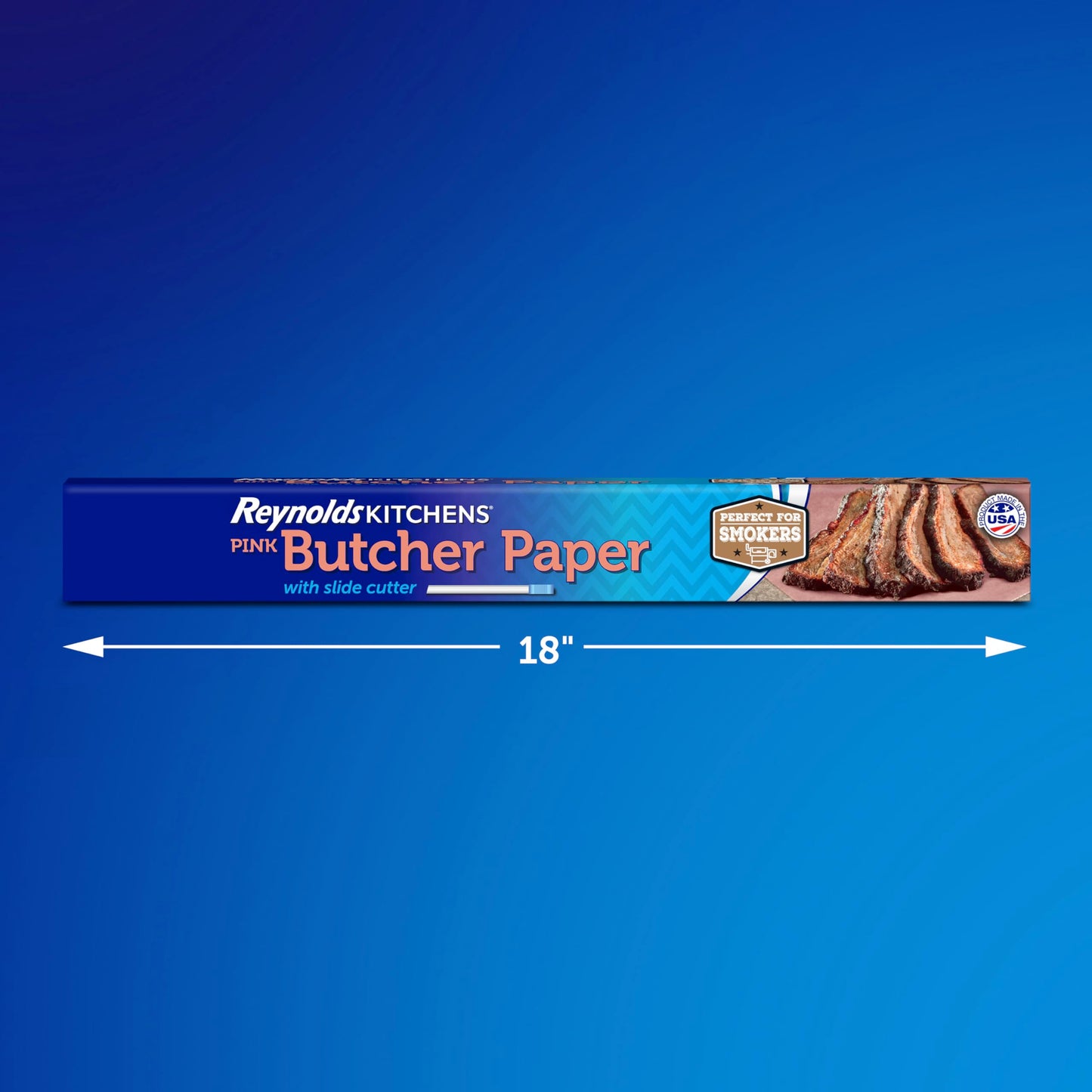 Reynolds Kitchens Butcher Paper for Smoking Meat with Slide Cutter, Pink, 225 Square Feet