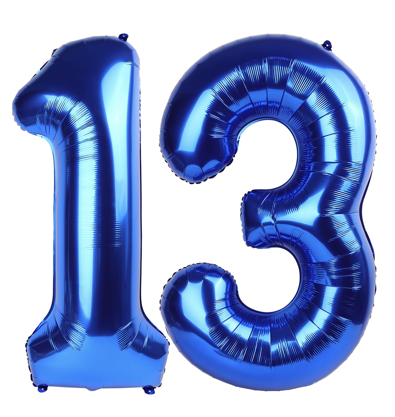 Navy Blue Number 13 Balloon 40 inch, 13 Number Balloons, 13th Navy Blue Birthday Decorations, 13 Year Old Girls Boys Blue Party Supplies