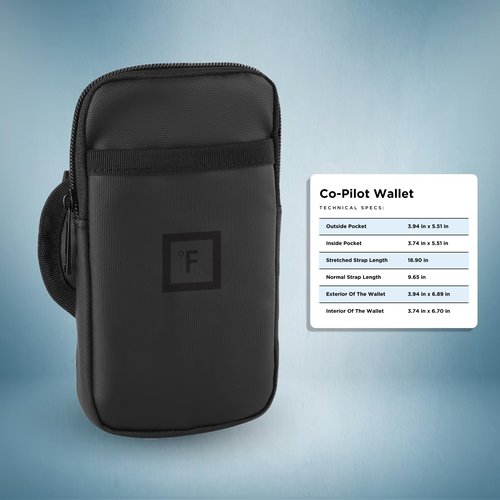 IRON °FLASK Water Bottle and Tumbler Wallet for On-the-Go Storage - Water Resistant, Adjustable, Organized Compartments, Stylish - Perfect for Active Lifestyles - 4 x 6.9 inches
