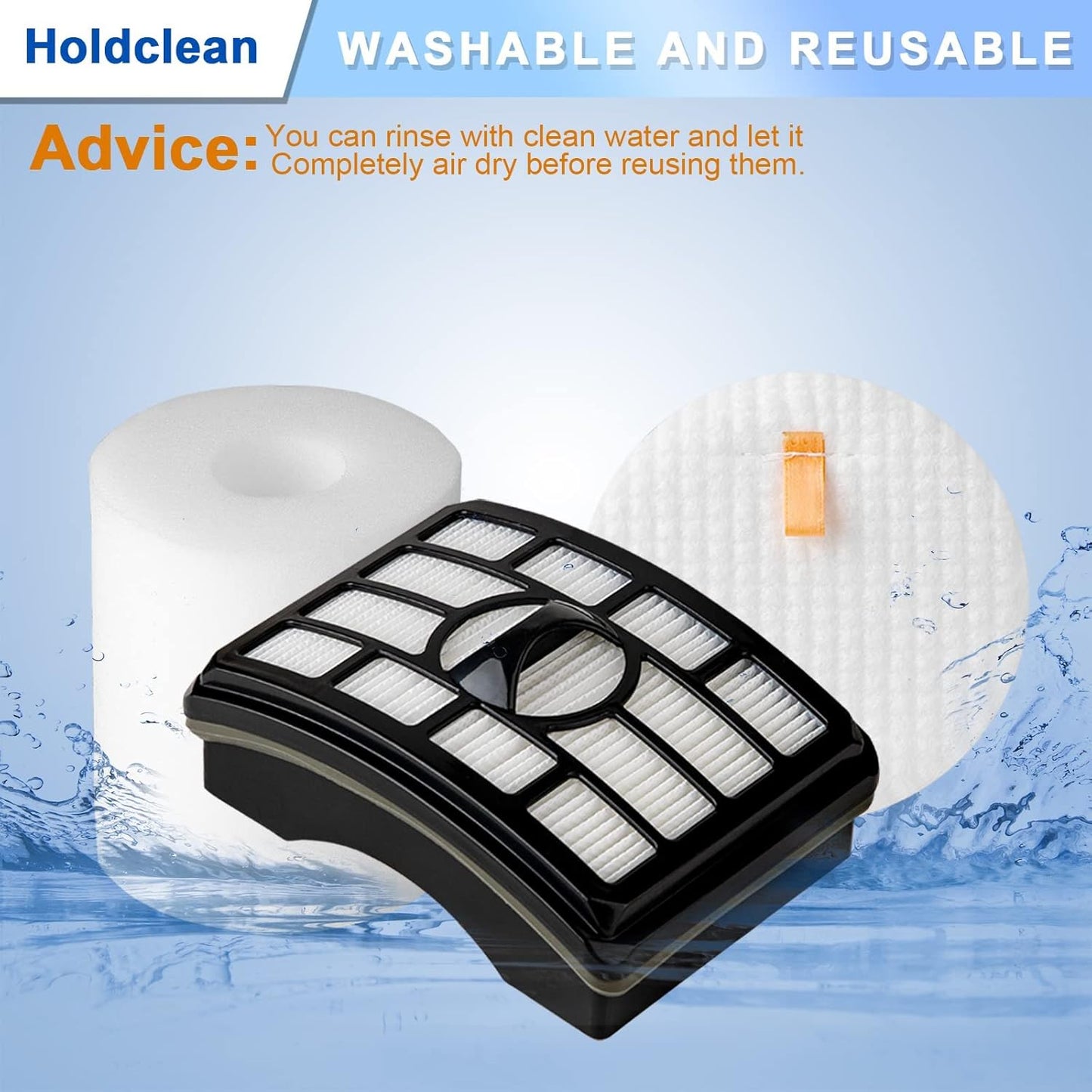 Shark NV500 Vacuum Filter Replacement - 2 HEPA & 4 Foam Filters for Rotator Pro Lift-Away NV501-NV520