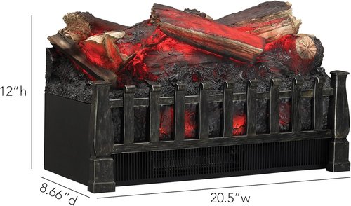 Duraflame Electric Log Set - 400 Sq Ft Heater with Lifelike Flames & Remote Control for Fireplaces