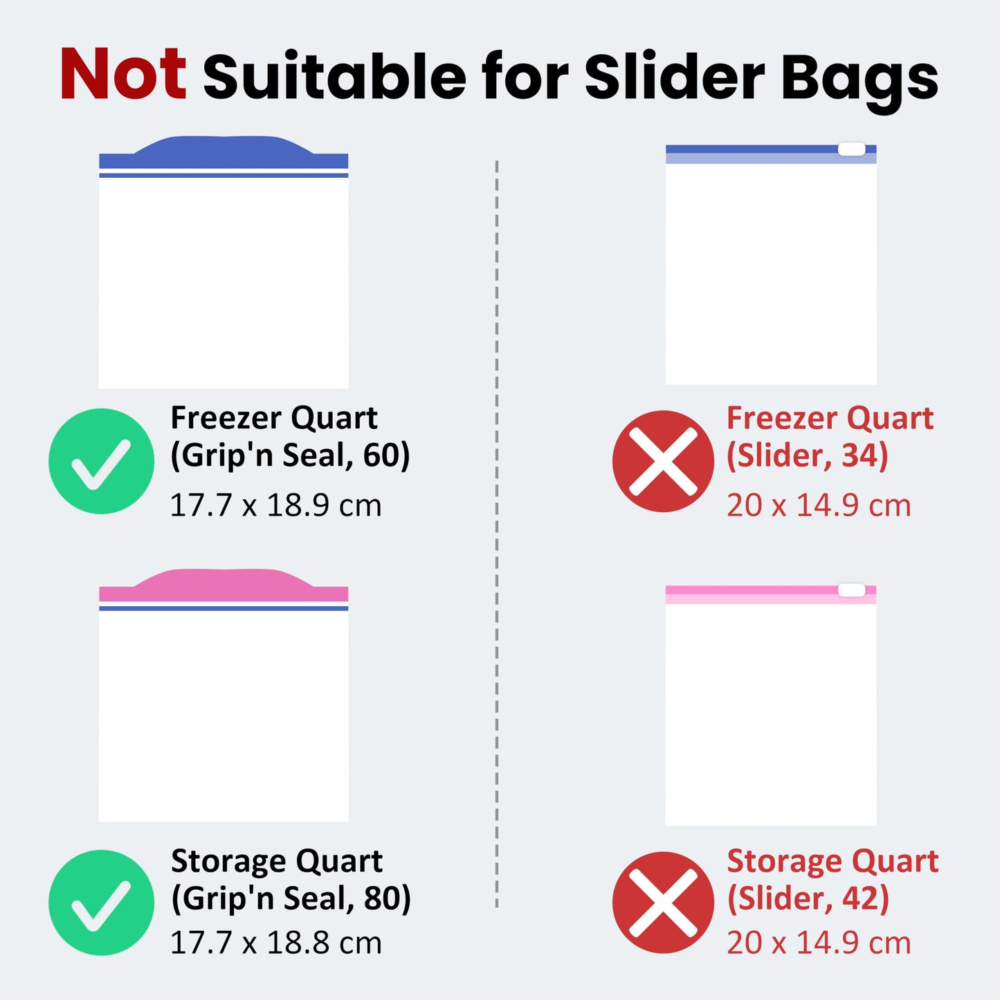 LUVCOSY Acrylic Food Bag Storage Organizer Magnetic Fridge Attachment Compatible with Ziploc 1 Gallon, Dispenser for Ziploc Bags, Kitchen Organization and Storage Solution, 1 Pack