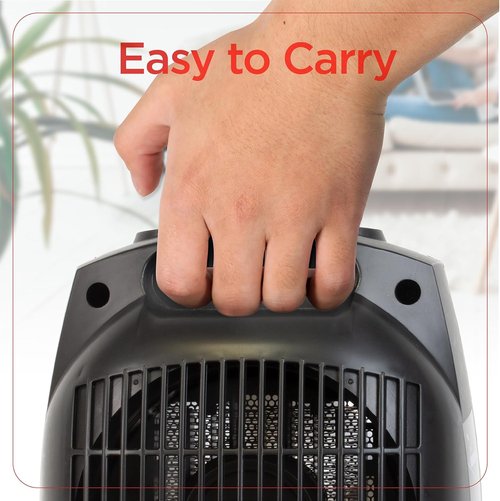 BLACK+DECKER Personal Ceramic Heater - Compact Space Heater with Adjustable Thermostat | Black