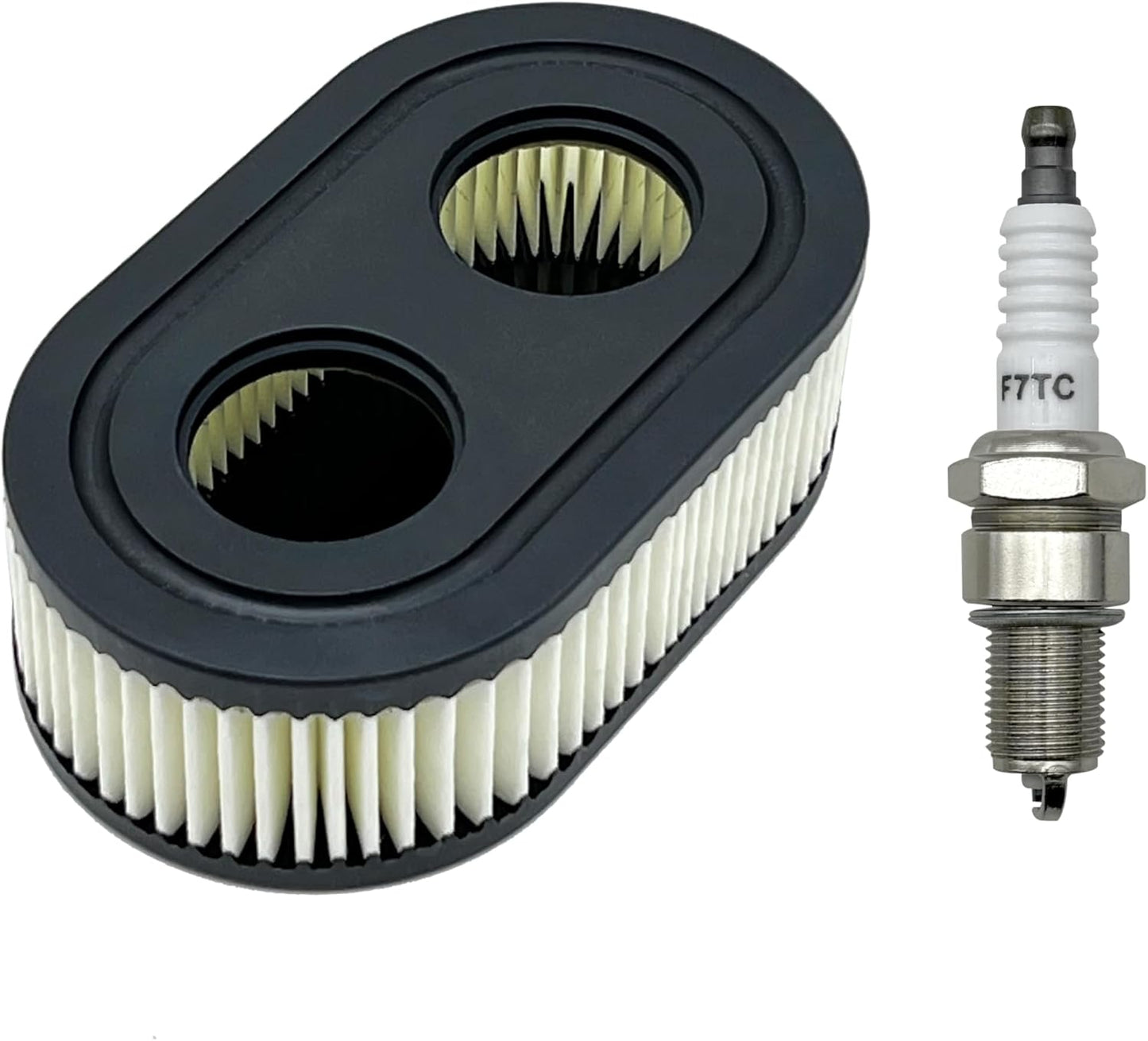 Troy-Bilt Air Filter with Spark Plug - Compatible with TB110, TB115, TB200, TB230, TB330, TB370 | Fits BS 550E, 500EX, 625, 575EX Engines