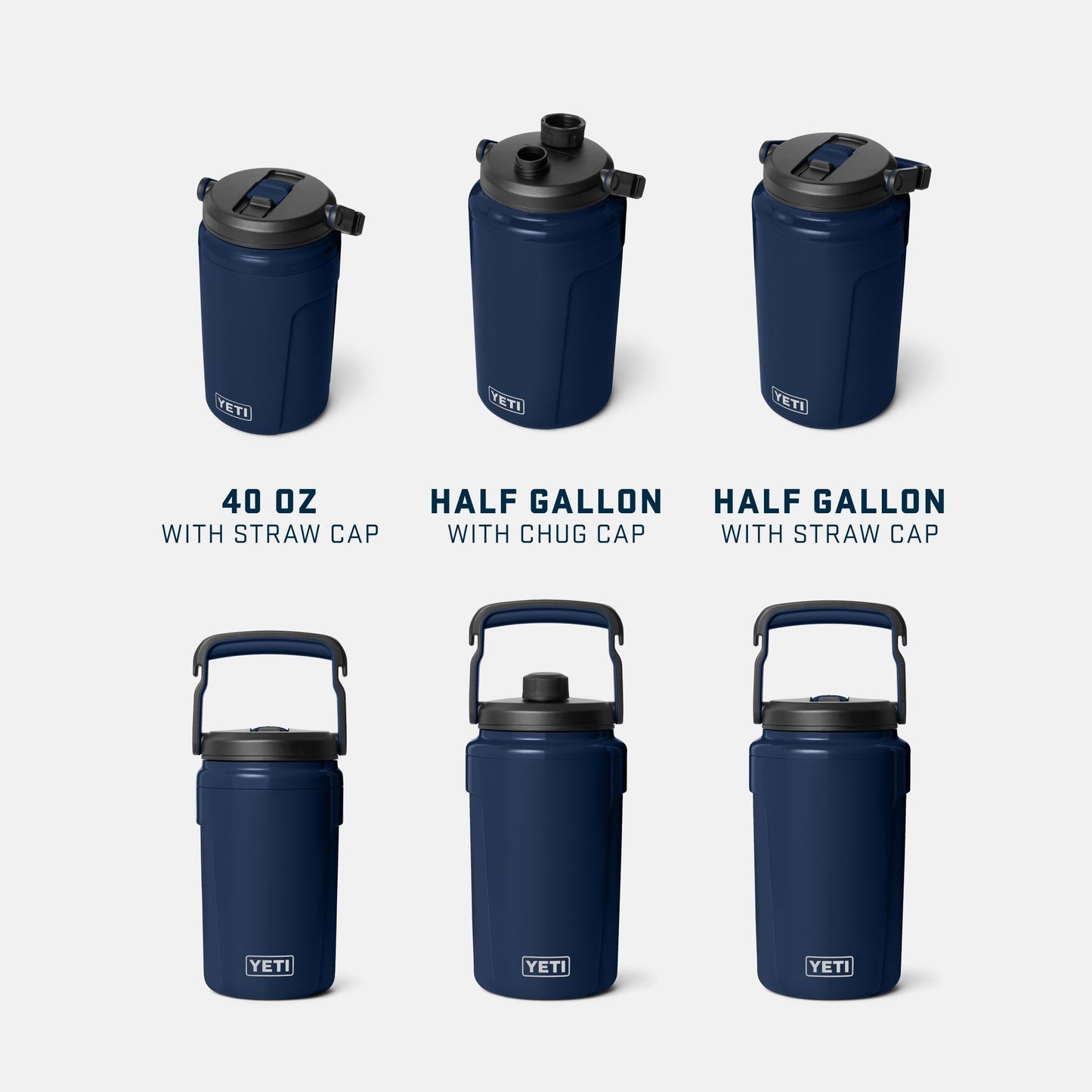 YETI Silo Half Gallon Insulated Straw Cap Water Jug – Leakproof, Lightweight Sports Bottle with Fence Hook Handle – Keeps Drinks Ice-Cold – Ideal for Gym, Sports & Tournaments, White