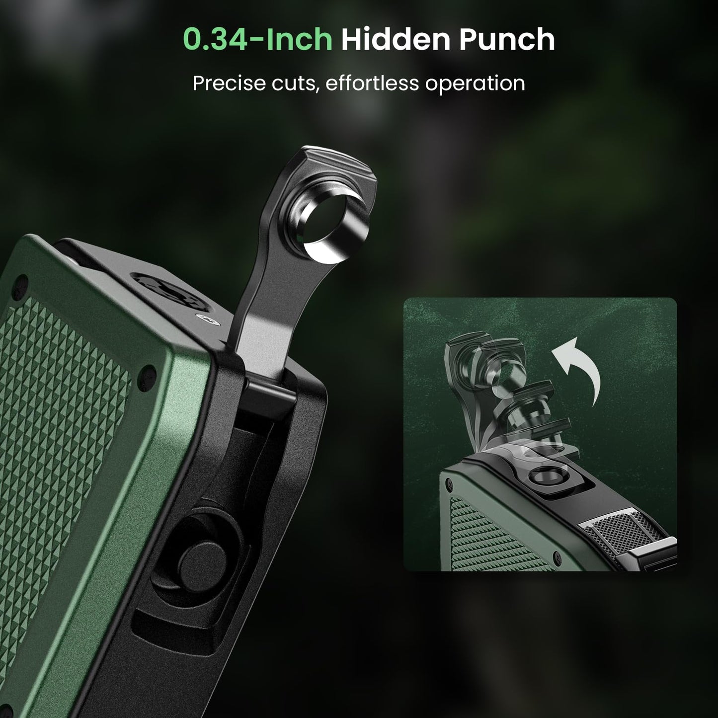 All-in-One Torch Lighters with Straight Cutter, Punch, Holder, Windproof Dual Jet Flame Torch Lighter, Refillable Butane Torch Lighters with Gift Box for Men, Multi-function Accessories for Men Luxury