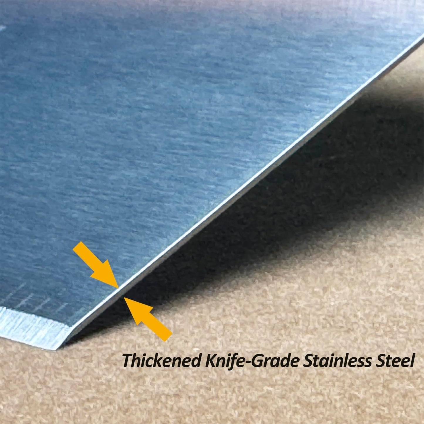 Vovoly Bench Scraper - Versatile Kitchen Utensil for Griddle, Dough & Pizza Cutting - Stainless Steel