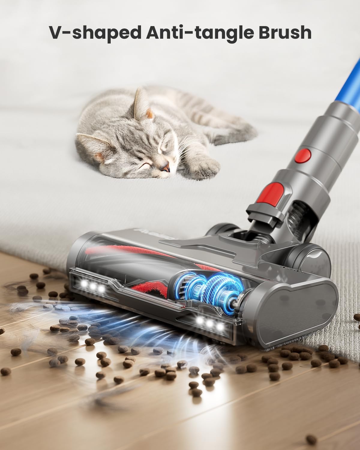 Skiennix Cordless Vacuum Cleaner - 55KPa Powerful Suction | 70 Minutes Runtime for Home Use