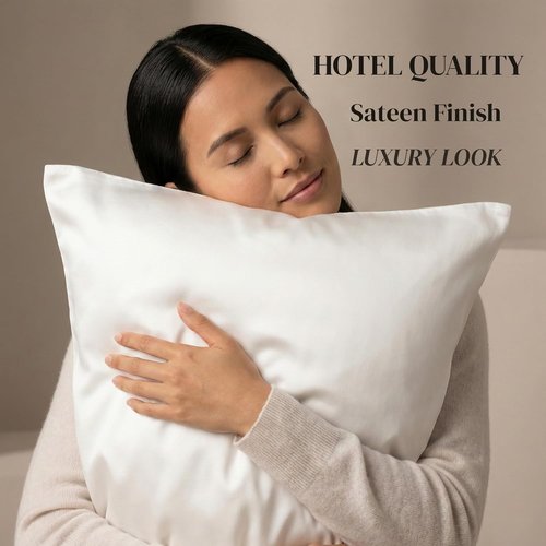 Beckham Hotel Collection Queen Pillows - Soft Down Alternative with Cotton Pillowcases | Set of 2, White