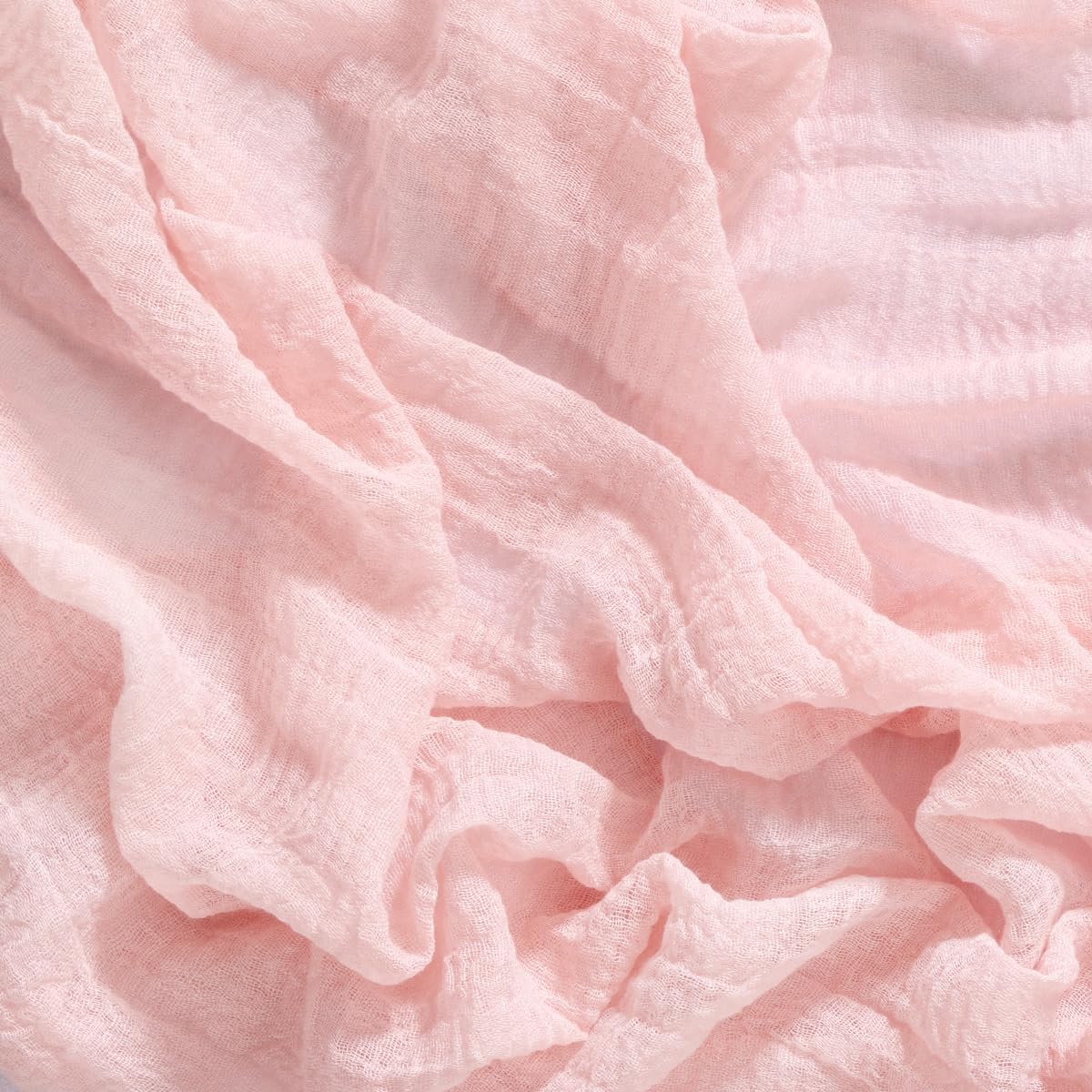 Socomi Pink Gauze Summer Cheesecloth Table Runner Blush 120 Inch Rustic Boho Cheese Cloth Runner for Wedding Party Baby Bridal Shower Centerpiece Decor Holiday Home Decorations
