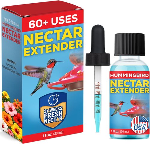 Escentile Hummingbird Nectar Extender - Freshens Nectar for 2+ Weeks | Safe, Natural Formula - 1oz