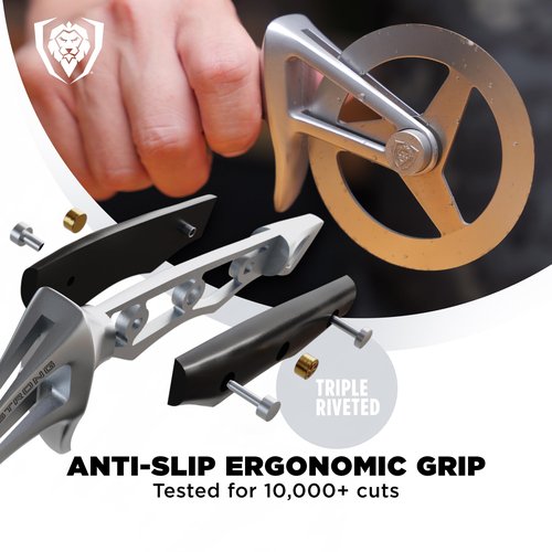 Dalstrong Pizza Cutter Wheel - High-Carbon Heavy-Duty Stainless Steel - G10 Handle - Easy Cleaning Best Pizza Knife Slice - Thumb Guard Protection & Blade Cover - The Orbit Razor Unique Pizza Slicer