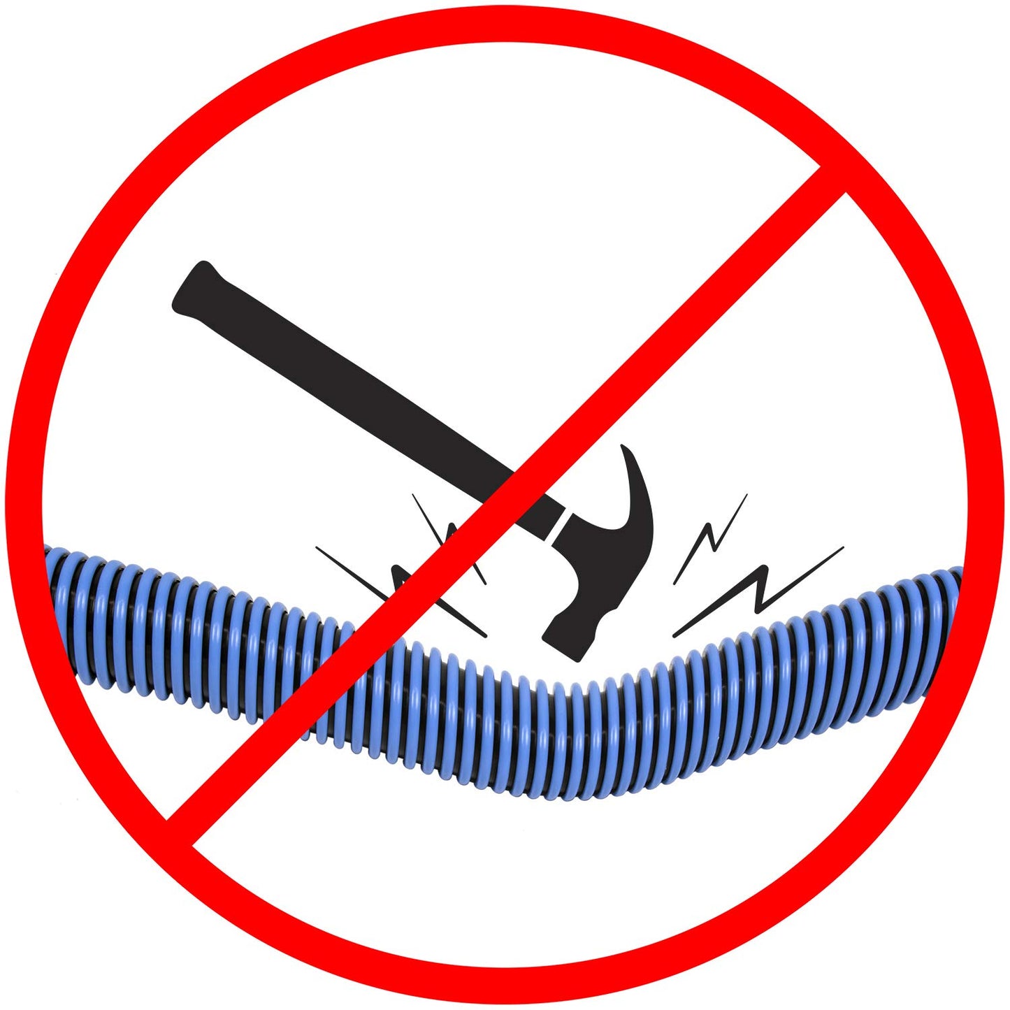 Poolmaster Manual Pool Vacuum Hose - 40 Ft Kink-Free Heavy Duty Cleaner for Inground & Above Ground Pools