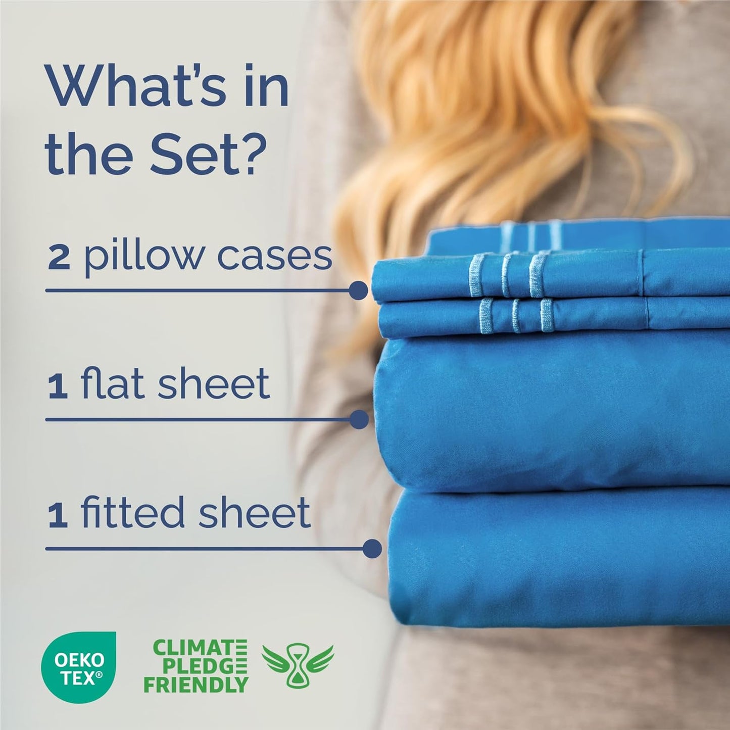 Royal Blue King Size 4-Piece Sheet Set | Comfy, Breathable & Cooling Luxury Bedding - Deep Pockets, Soft & Wrinkle-Free