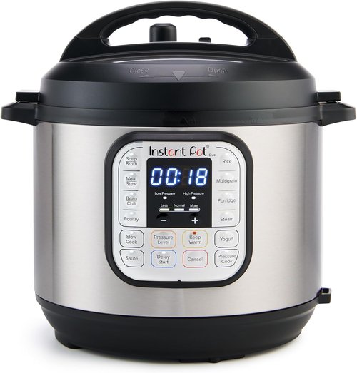 Instant Pot Duo 7-in-1 Electric Pressure Cooker - Versatile Cooking with 800+ Recipes, 6 Quart, Stainless Steel