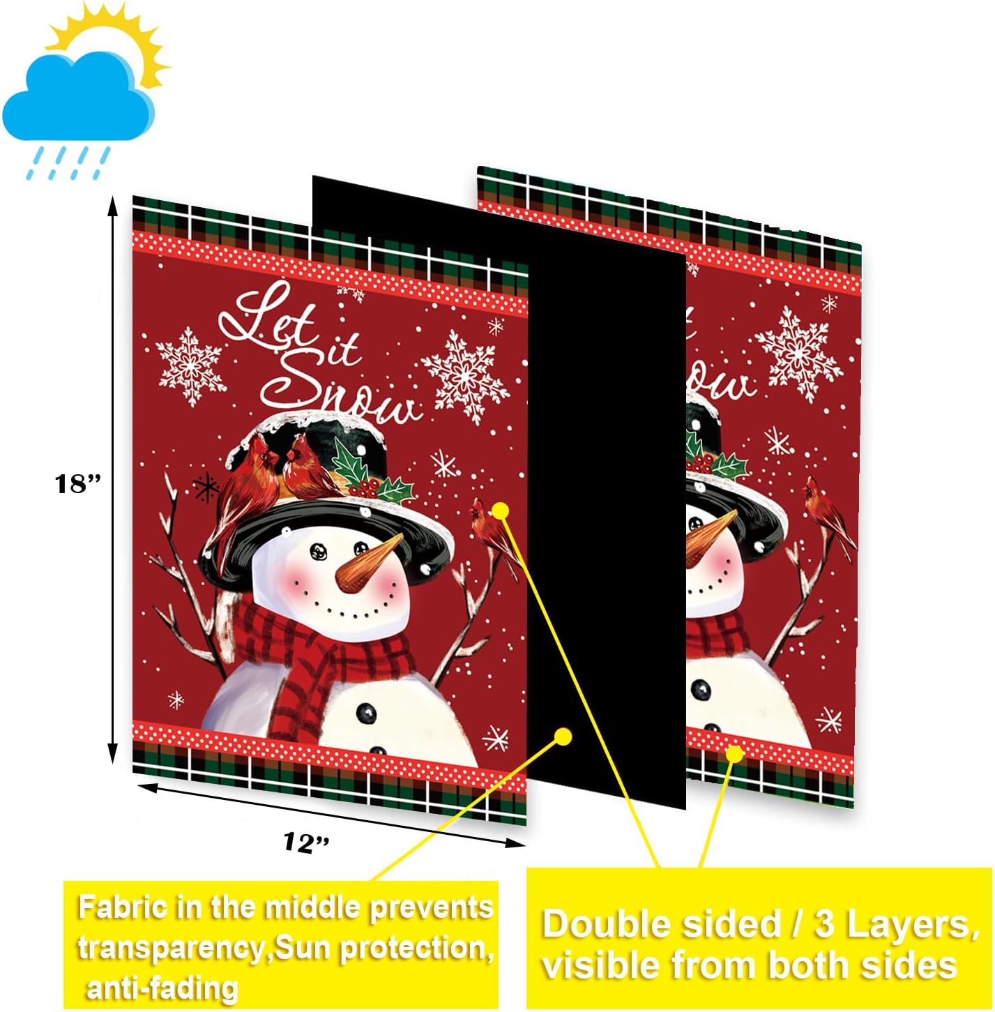 Seasonal Garden Flags by [Brand Name] - Set of 12 Double-Sided 12 x 18 Inch Yard Flags for All Seasons
