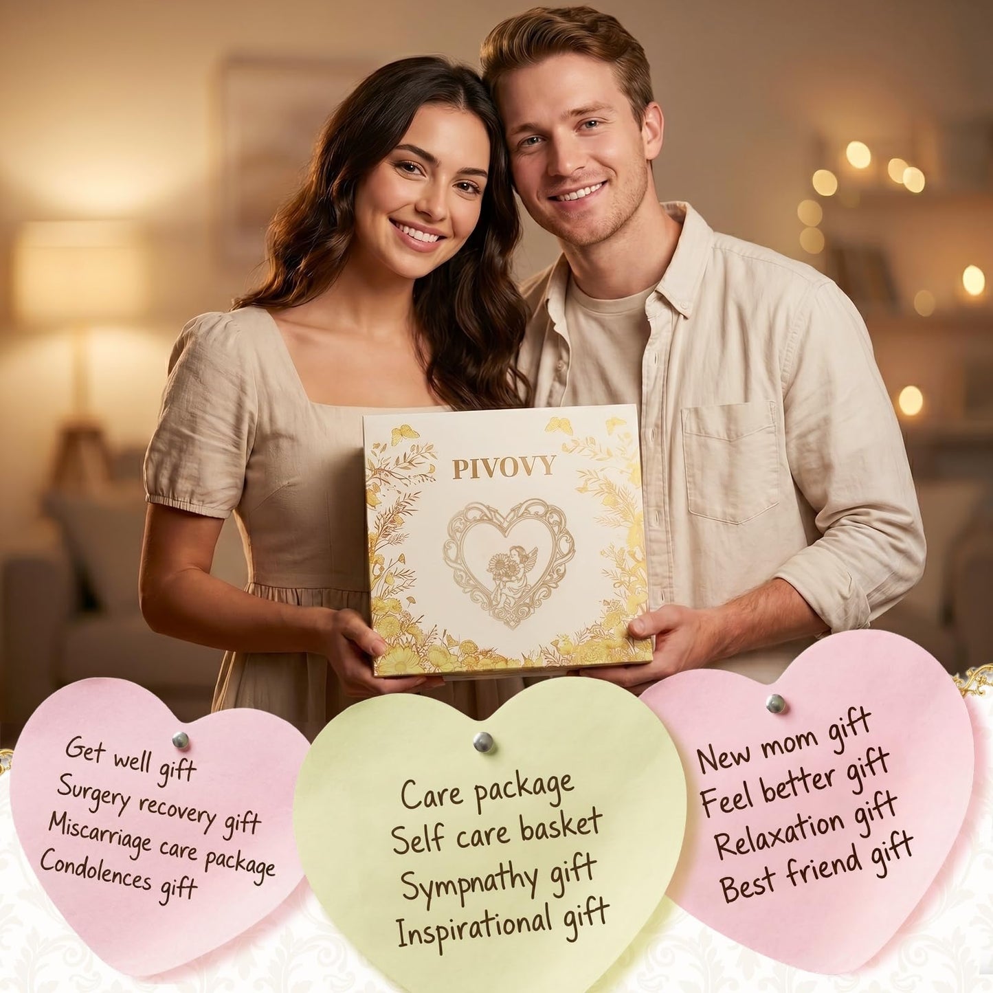 Get Well Gifts for Women New Mom Care Package, Care Package After Surgery Sympathy Gift Self Care Basket, Surgery Recovery Gift Feel Better Gifts for Women